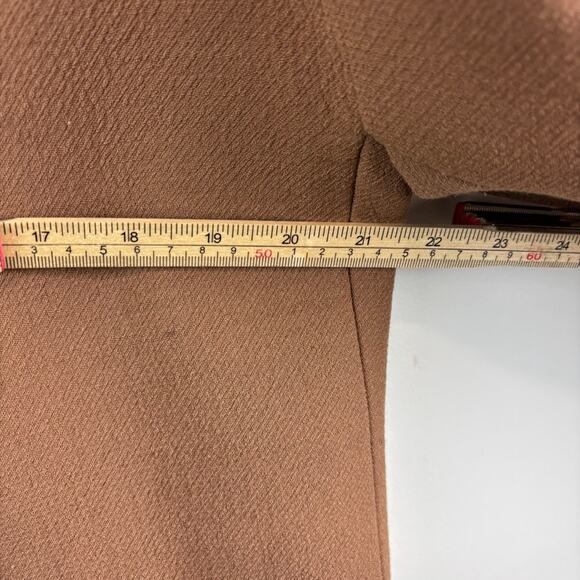 J.Crew Double Cloth Wool Coat Camel Italian Manifattura Di Carmignano Asymmetric - Picture 7 of 8